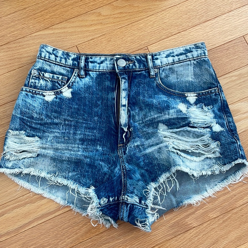 ✨4/$20 GARAGE High Waisted Blue Jean Shorts